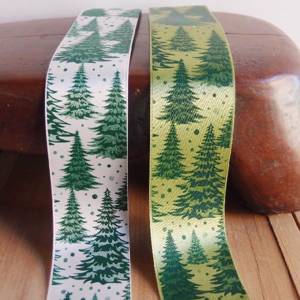 Christmas Pine Trees - 1-5/8" x 10.9 yards